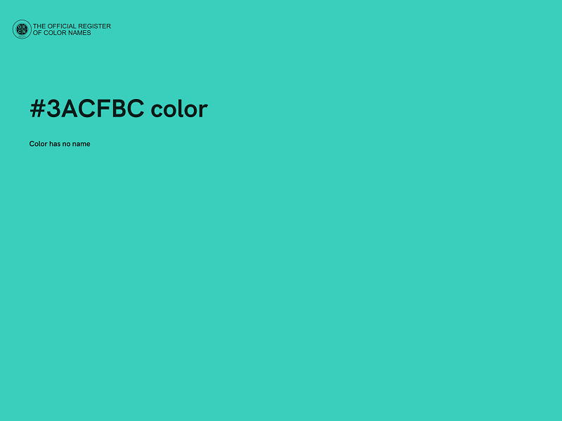 #3ACFBC color image
