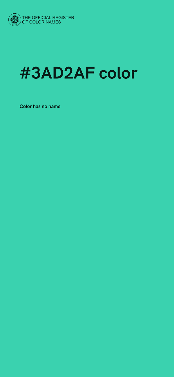 #3AD2AF color image