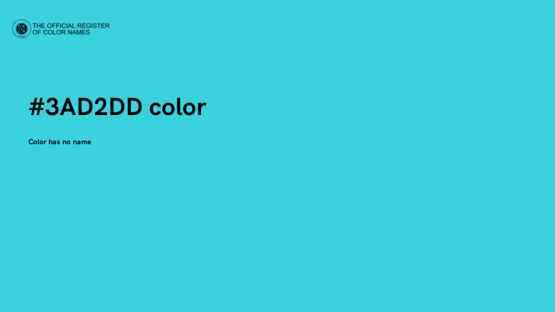 #3AD2DD color image