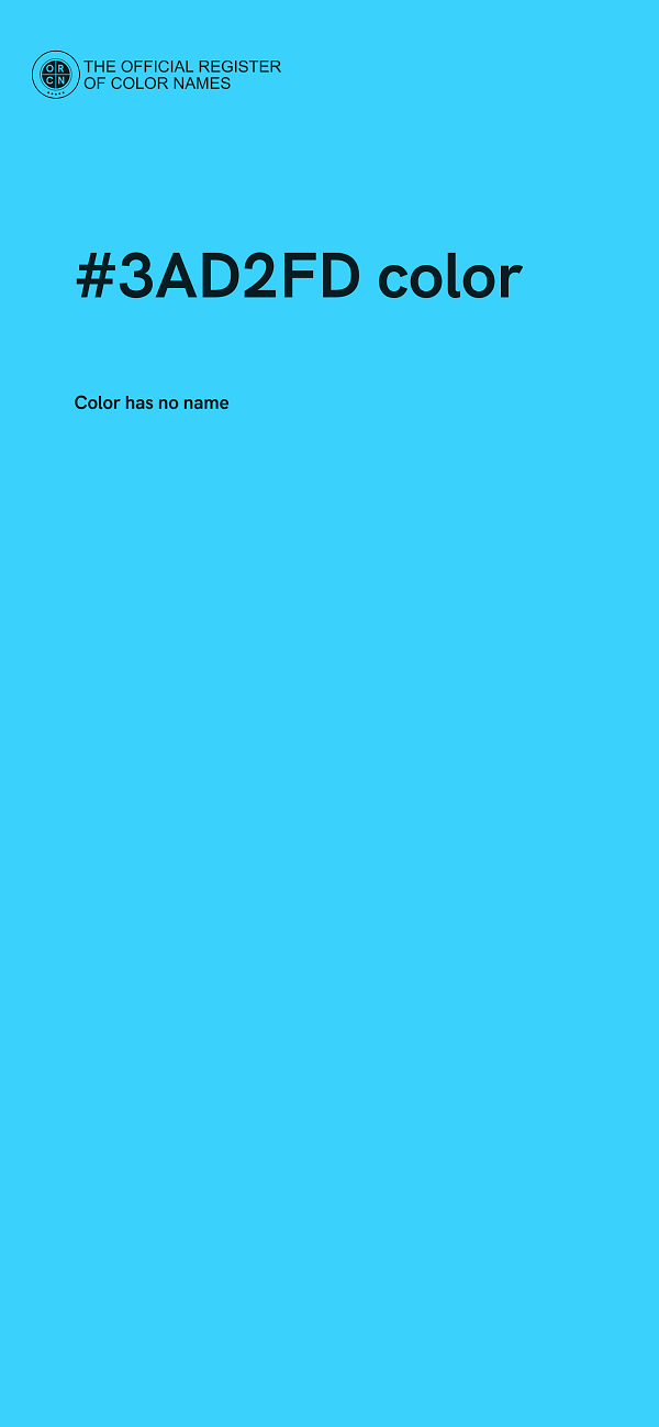#3AD2FD color image