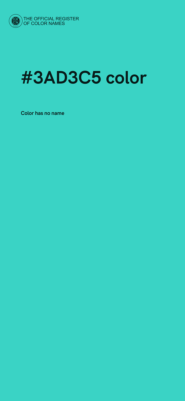 #3AD3C5 color image