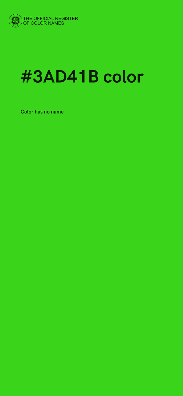 #3AD41B color image