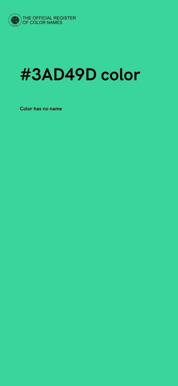 #3AD49D color image