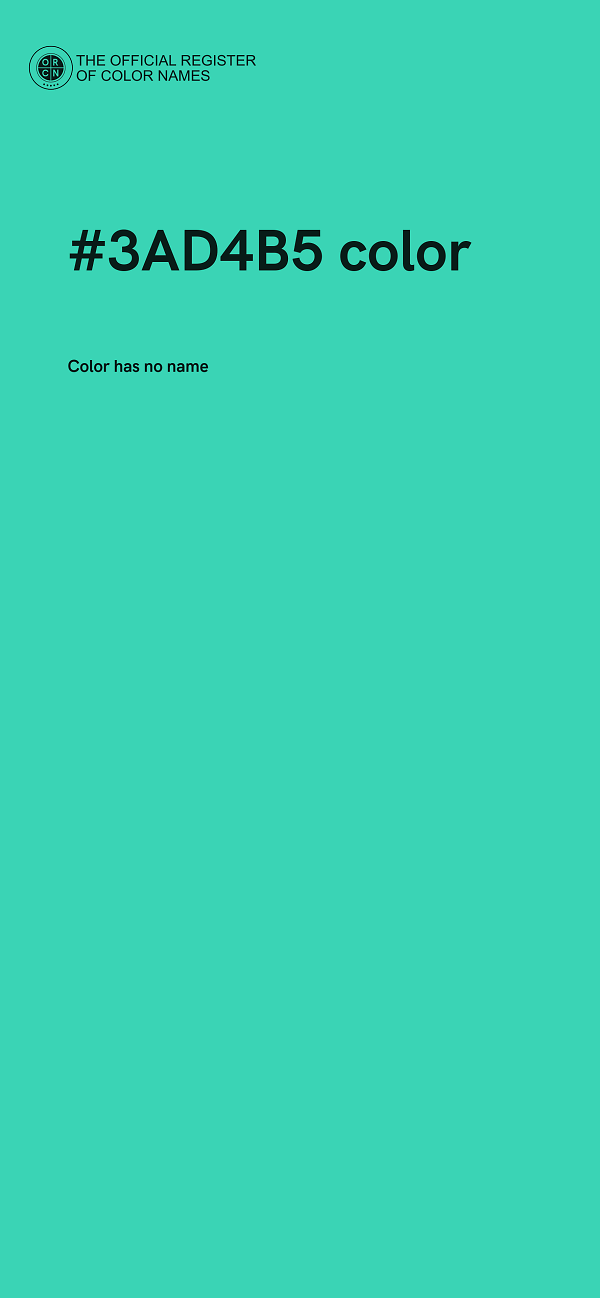 #3AD4B5 color image