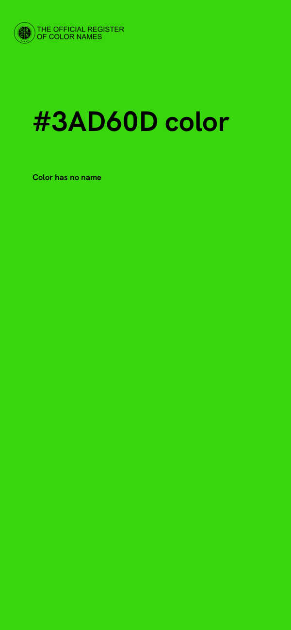 #3AD60D color image