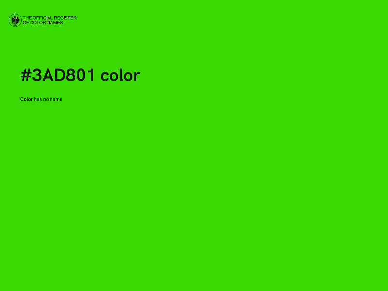 #3AD801 color image