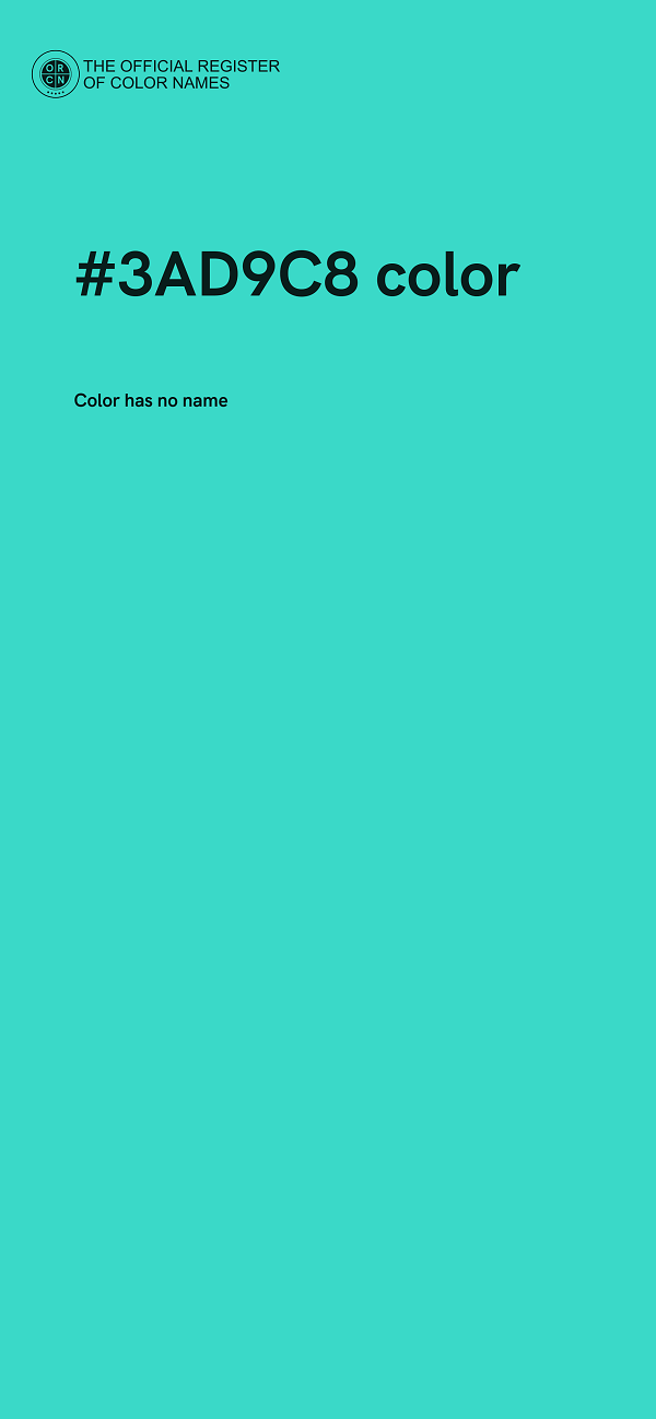 #3AD9C8 color image