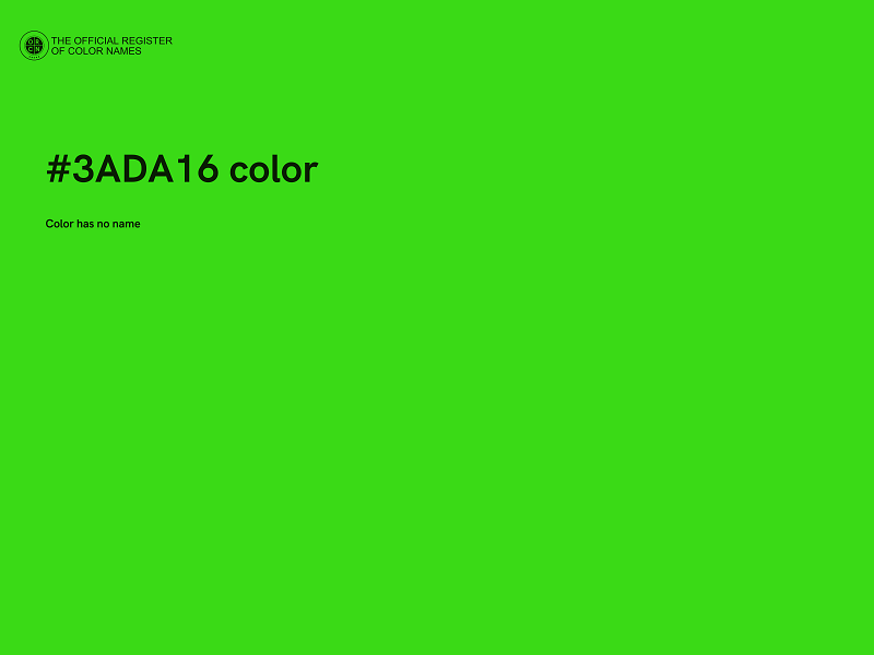 #3ADA16 color image