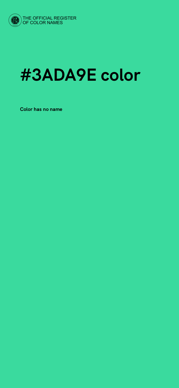 #3ADA9E color image