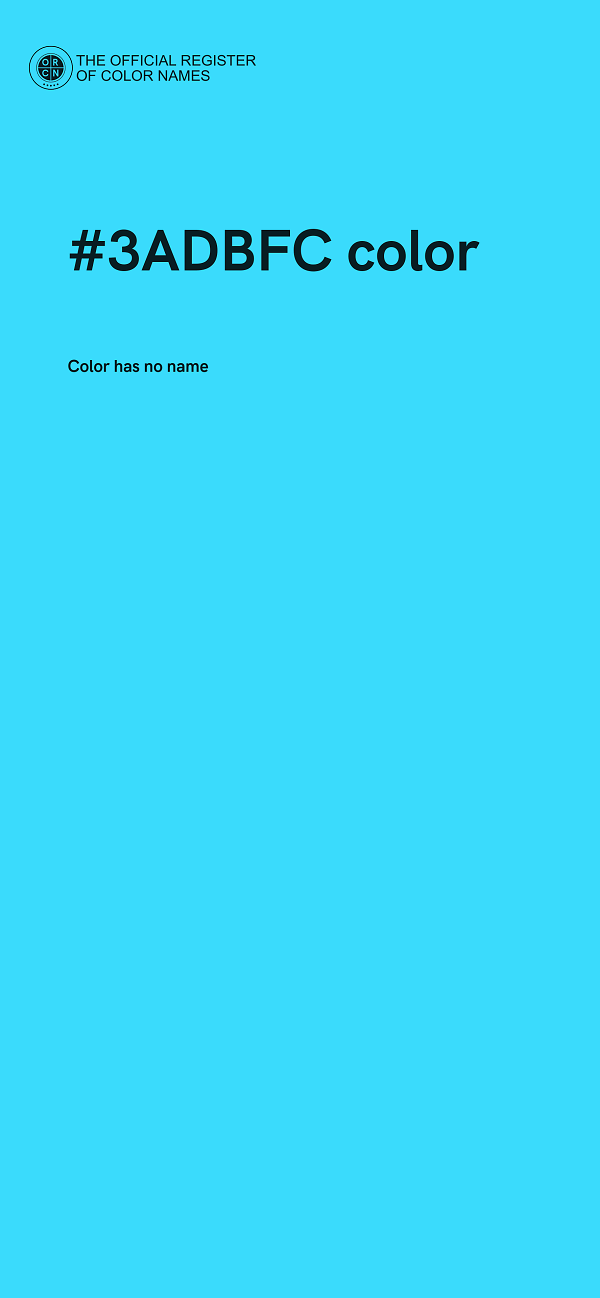 #3ADBFC color image