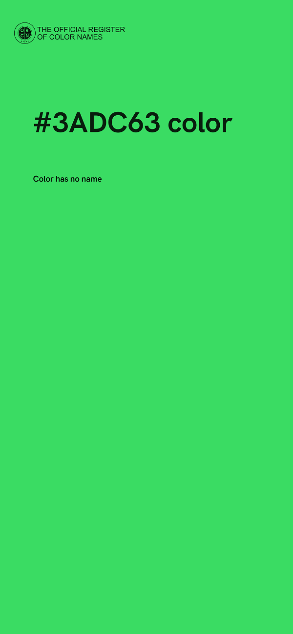 #3ADC63 color image