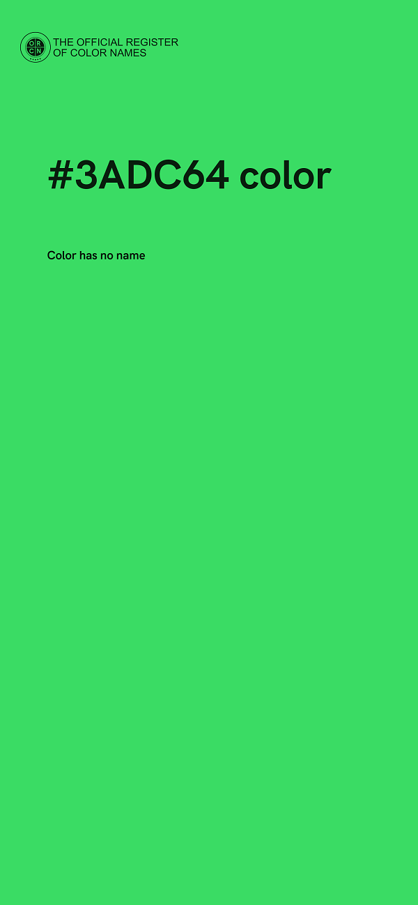 #3ADC64 color image
