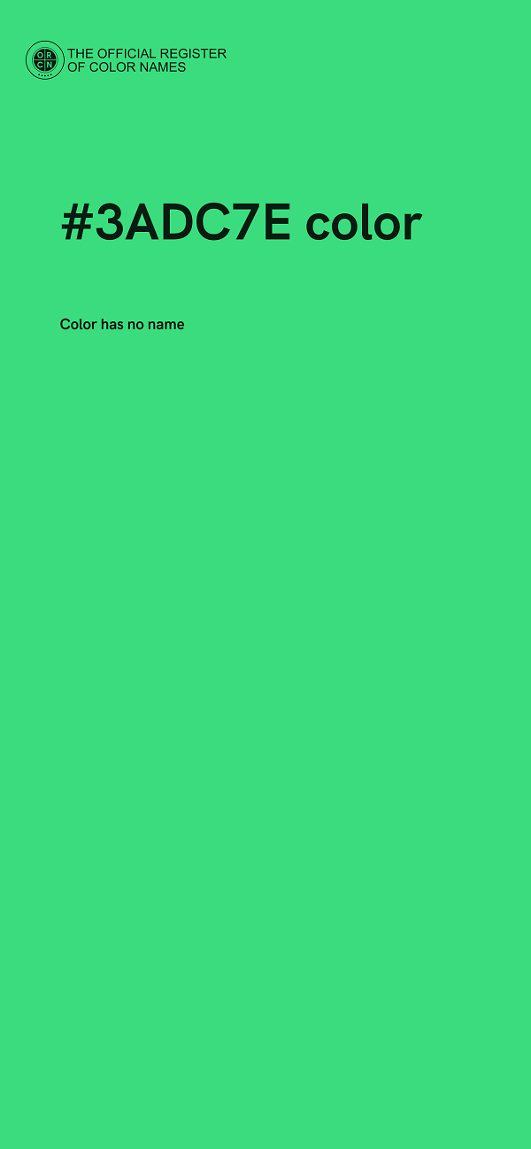 #3ADC7E color image