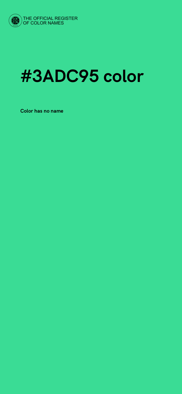 #3ADC95 color image