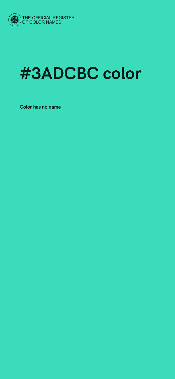 #3ADCBC color image