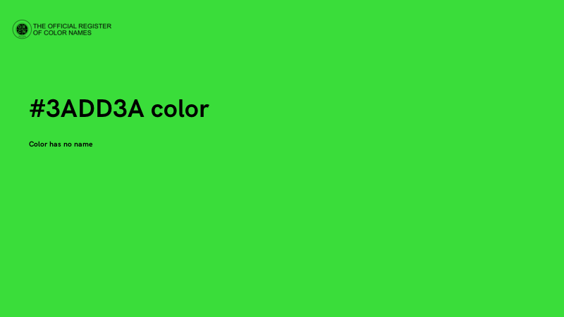 #3ADD3A color image