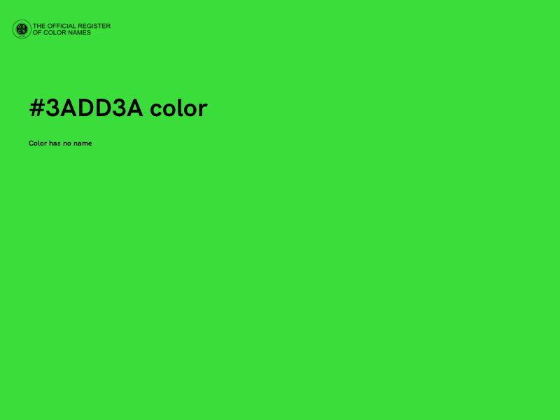 #3ADD3A color image