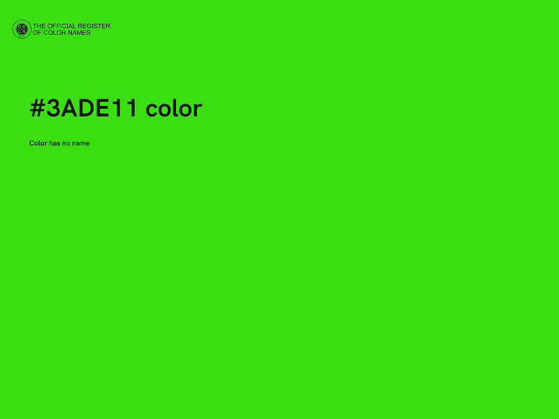 #3ADE11 color image