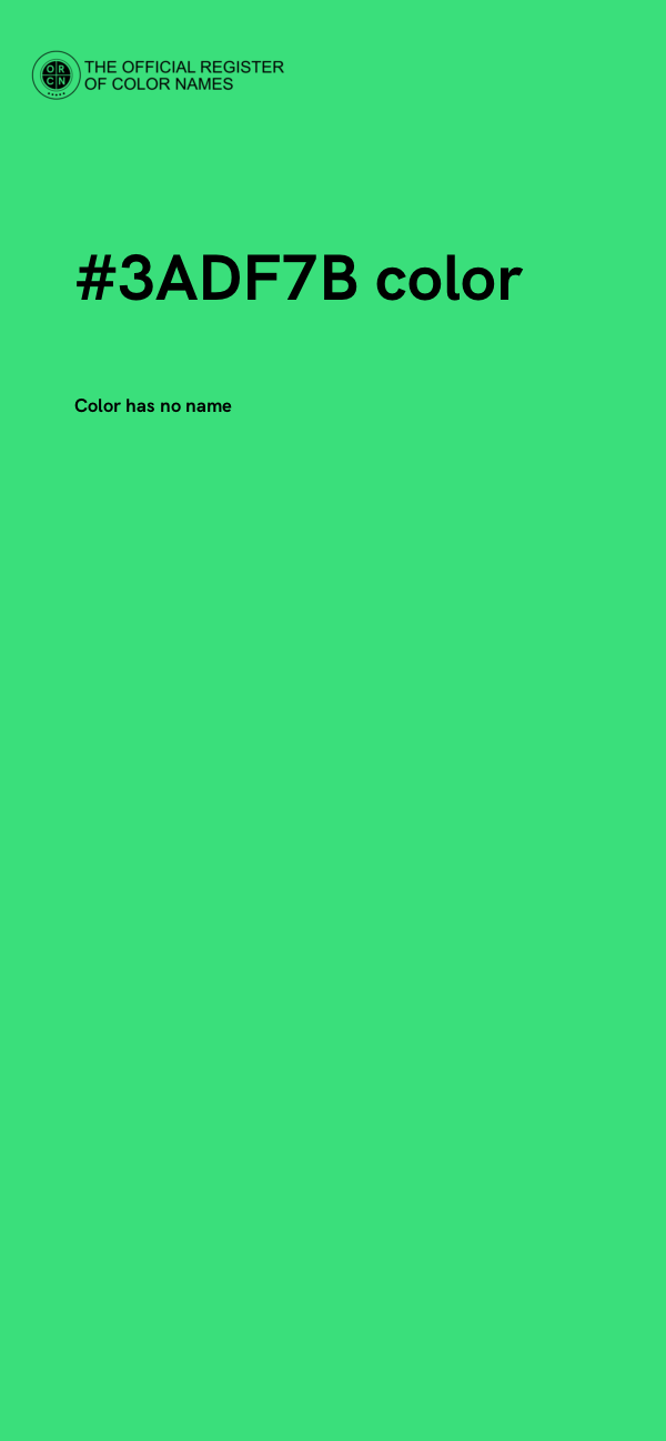 #3ADF7B color image