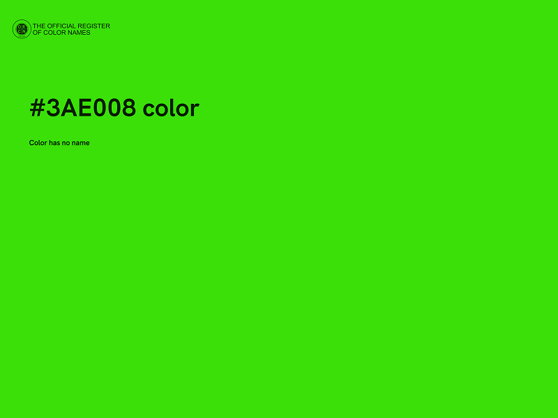 #3AE008 color image