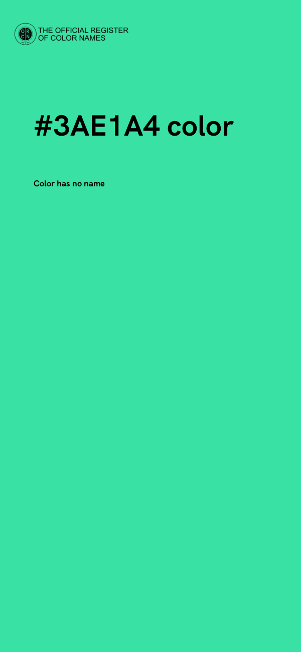 #3AE1A4 color image