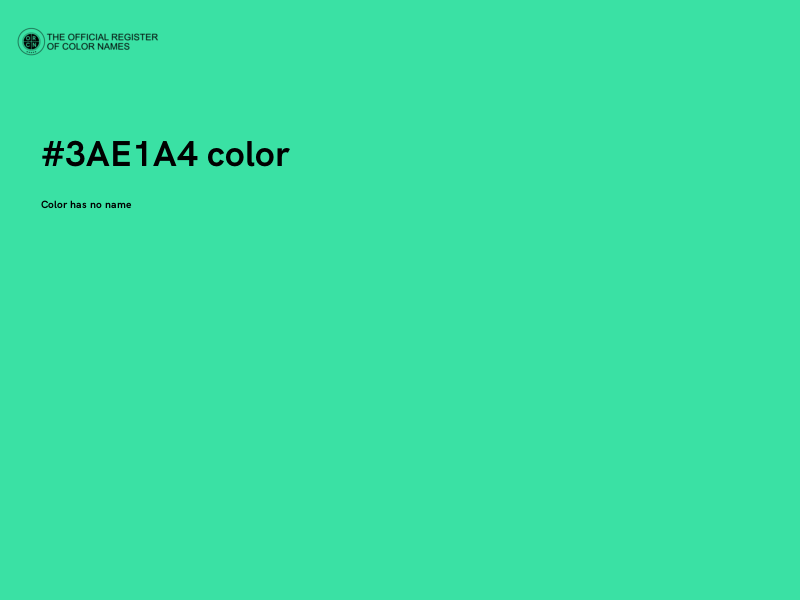 #3AE1A4 color image