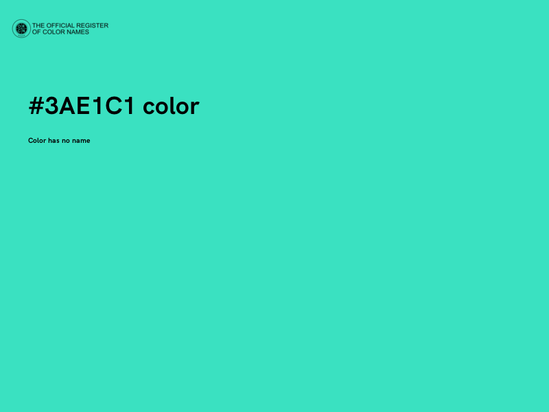 #3AE1C1 color image