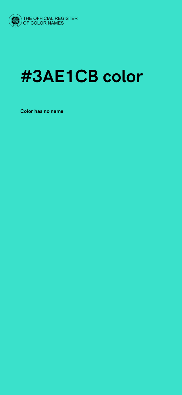#3AE1CB color image