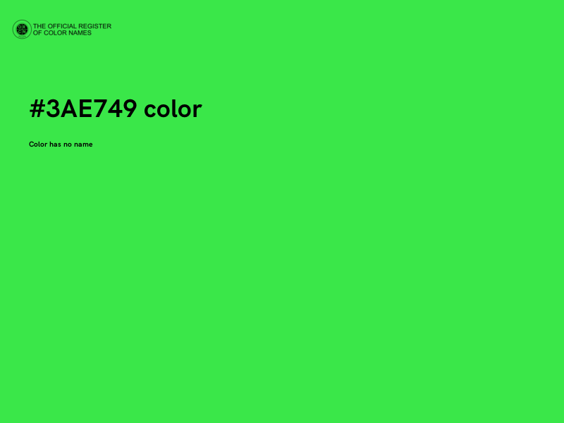 #3AE749 color image