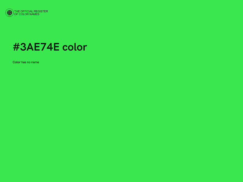 #3AE74E color image