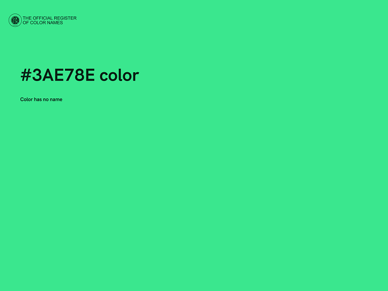 #3AE78E color image