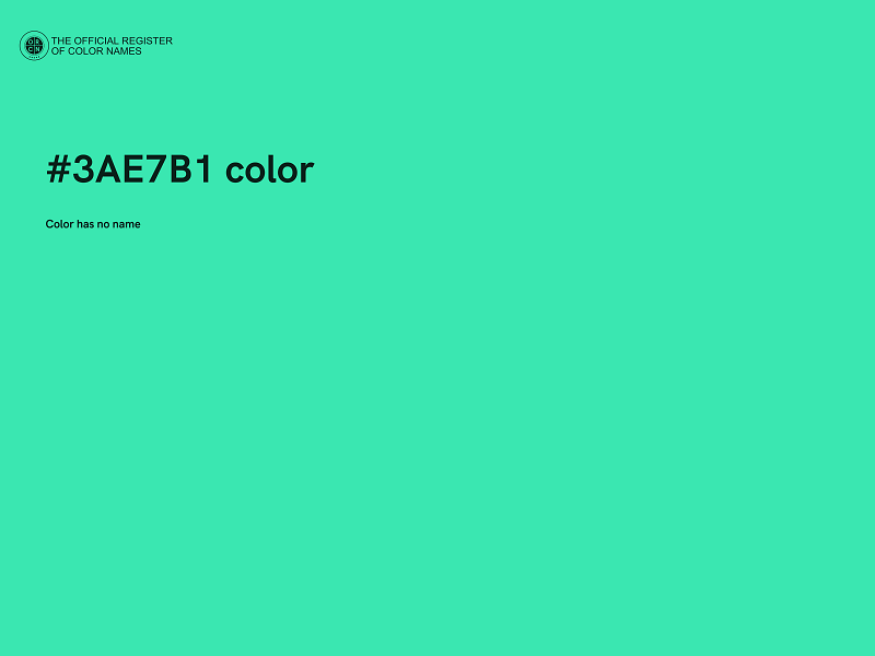 #3AE7B1 color image