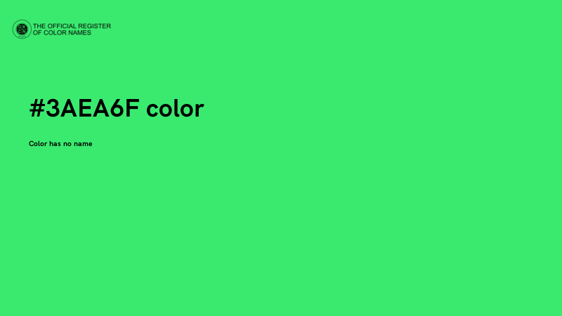 #3AEA6F color image