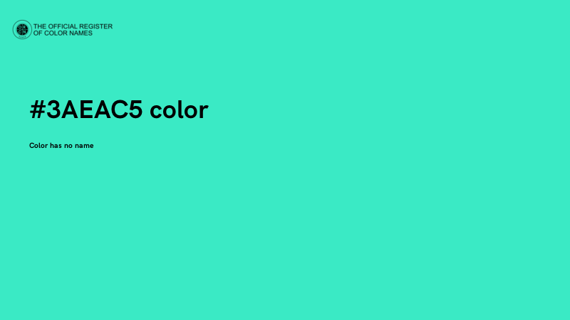 #3AEAC5 color image