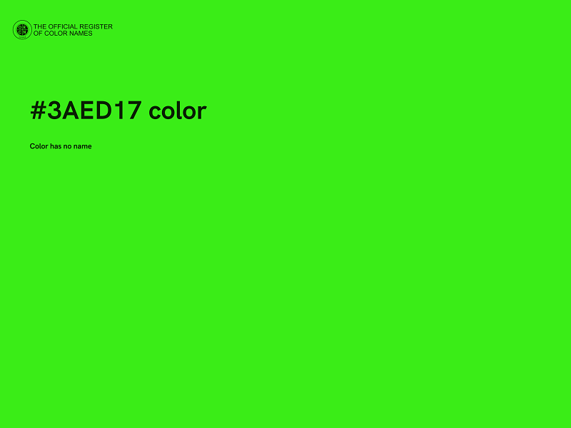 #3AED17 color image