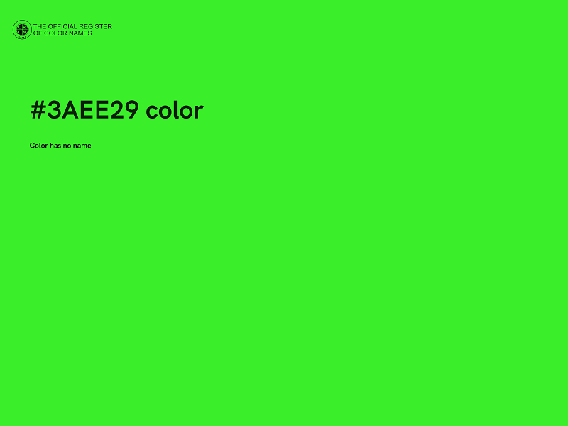 #3AEE29 color image