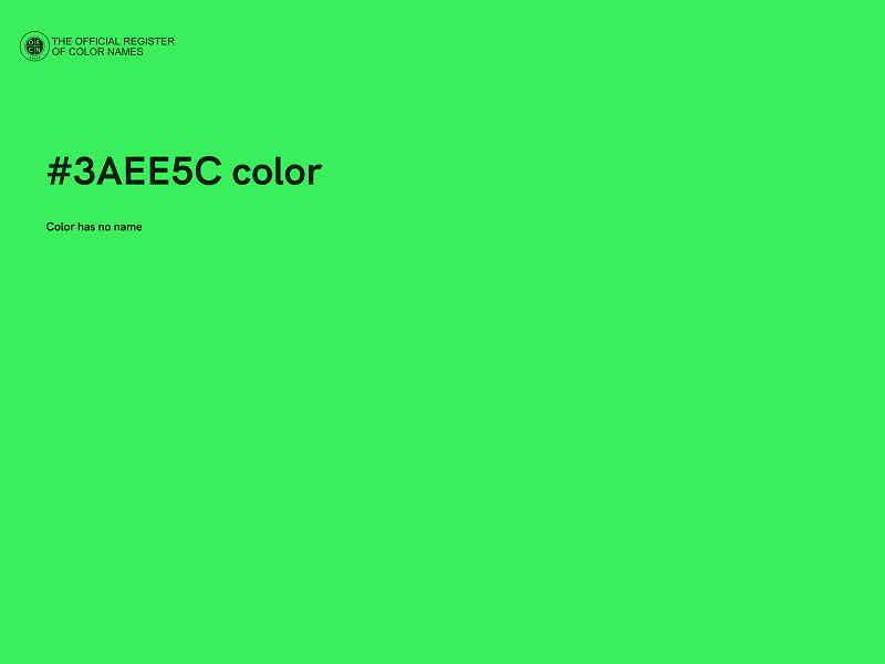 #3AEE5C color image