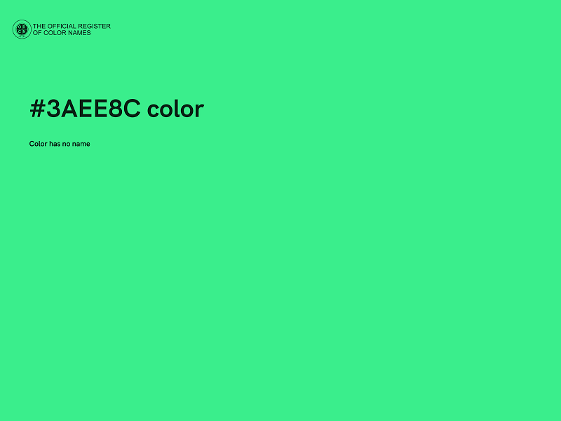 #3AEE8C color image