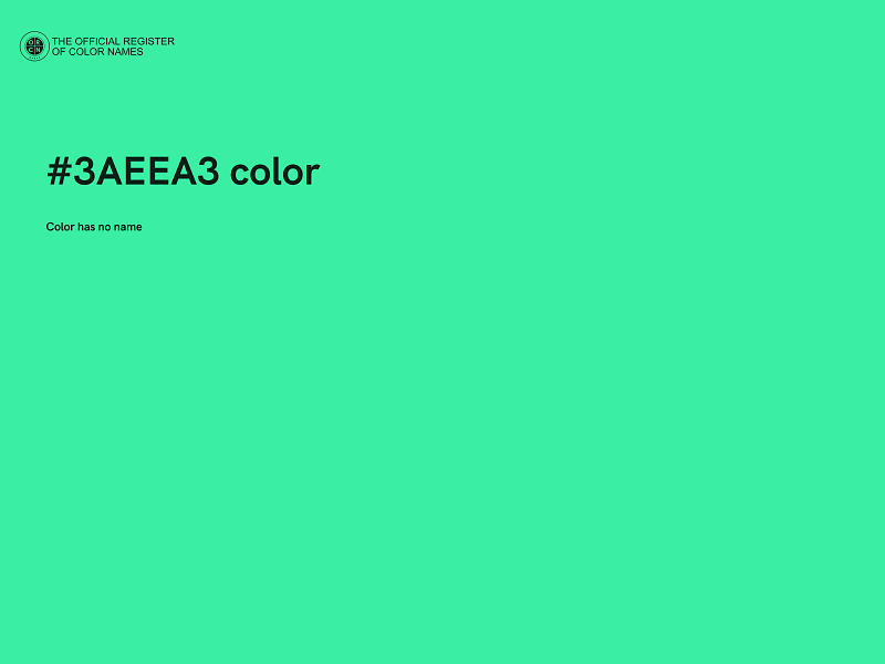 #3AEEA3 color image