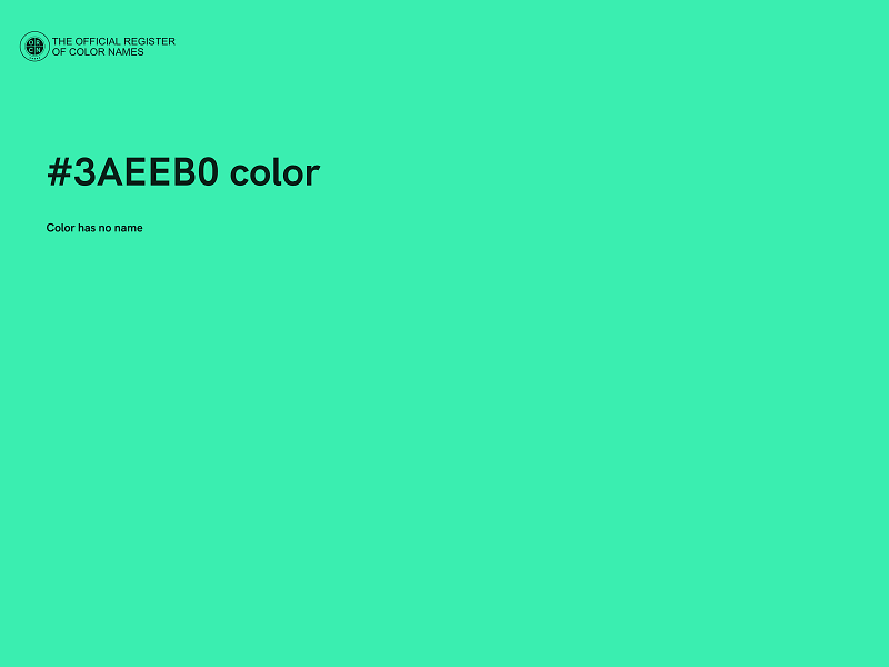 #3AEEB0 color image