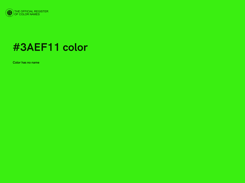 #3AEF11 color image