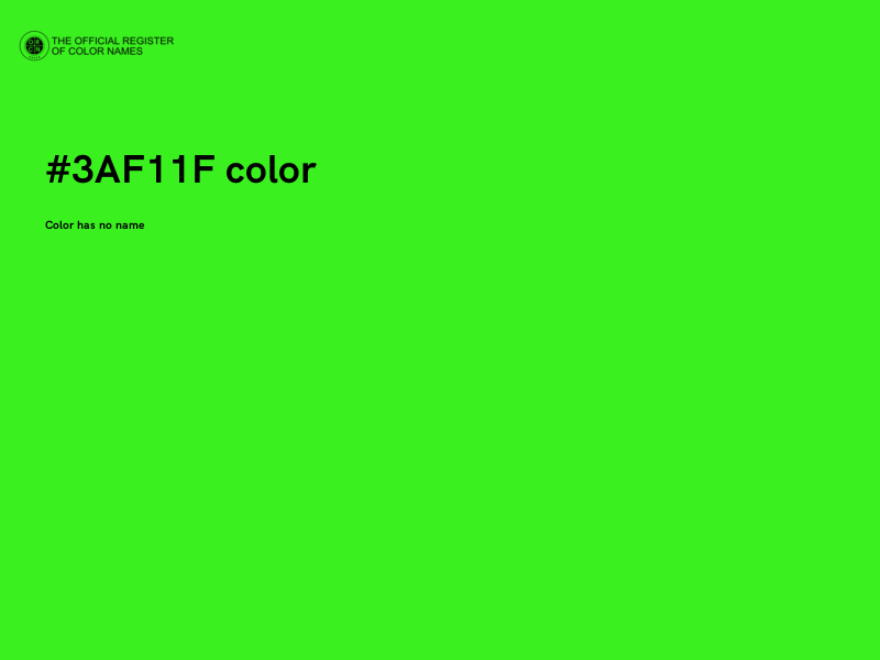 #3AF11F color image