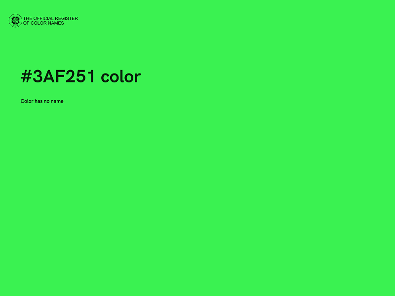 #3AF251 color image