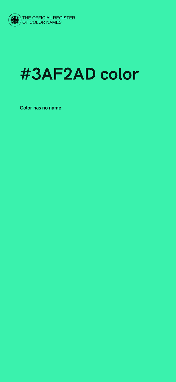 #3AF2AD color image