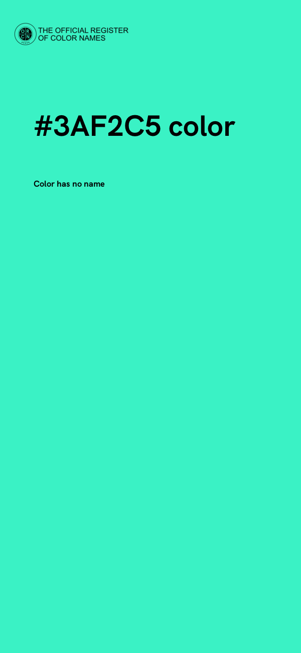 #3AF2C5 color image