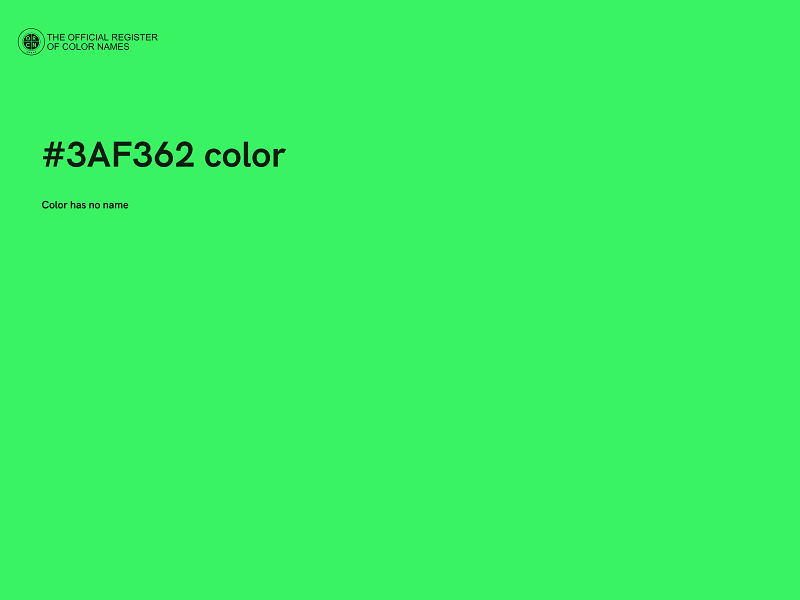 #3AF362 color image