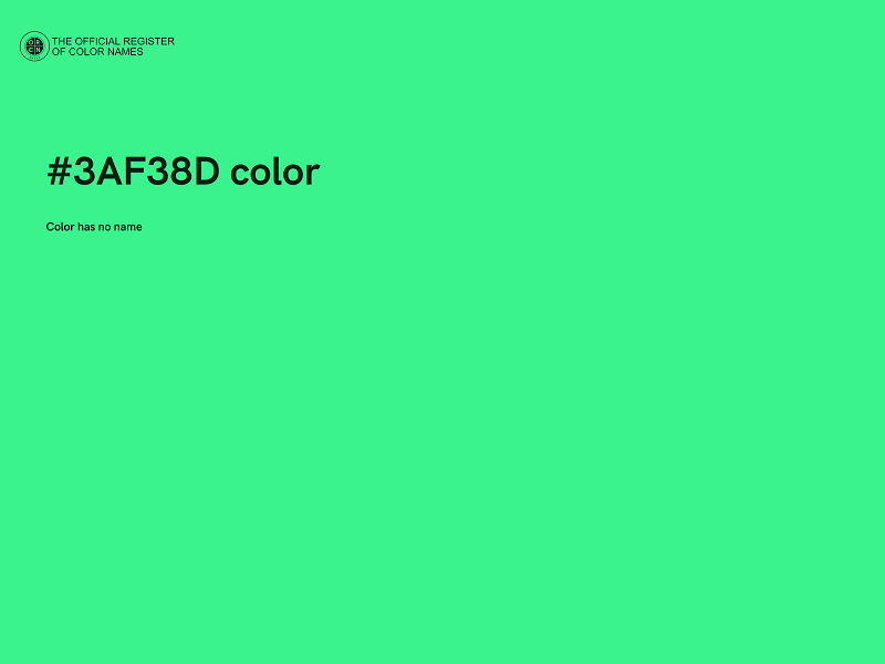 #3AF38D color image