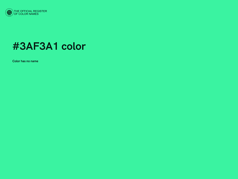 #3AF3A1 color image