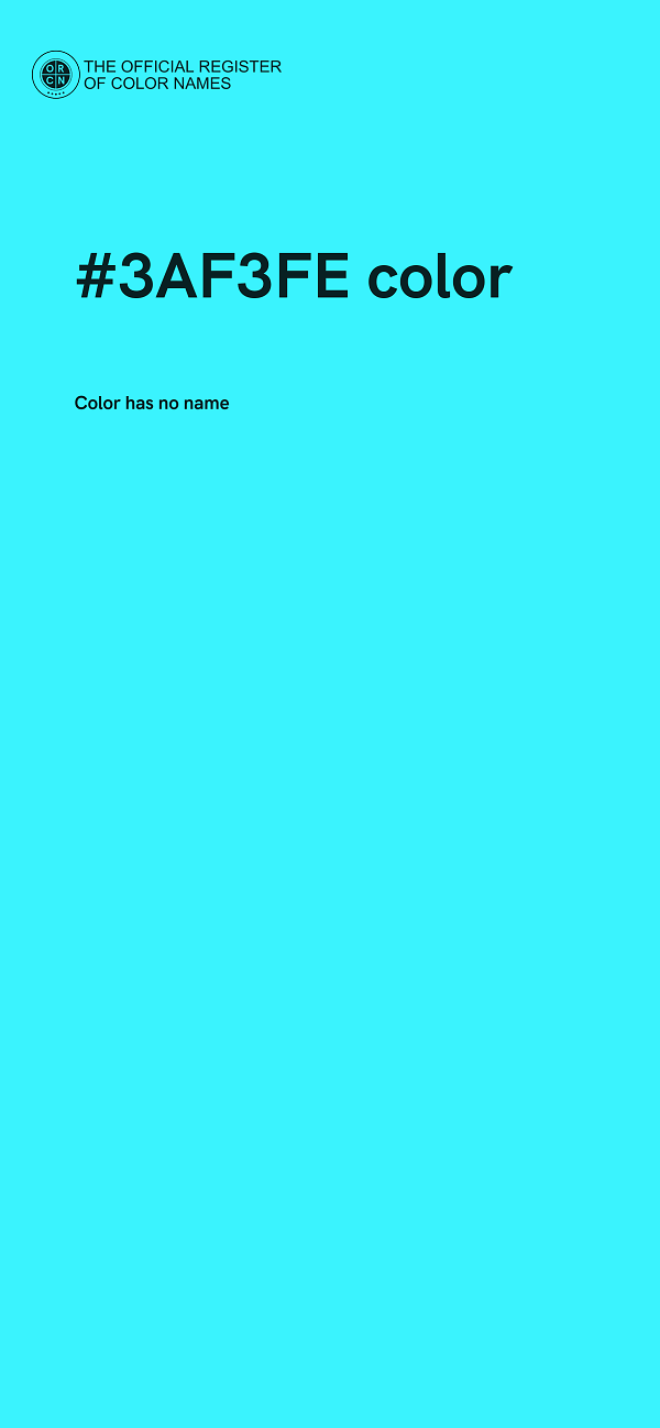 #3AF3FE color image