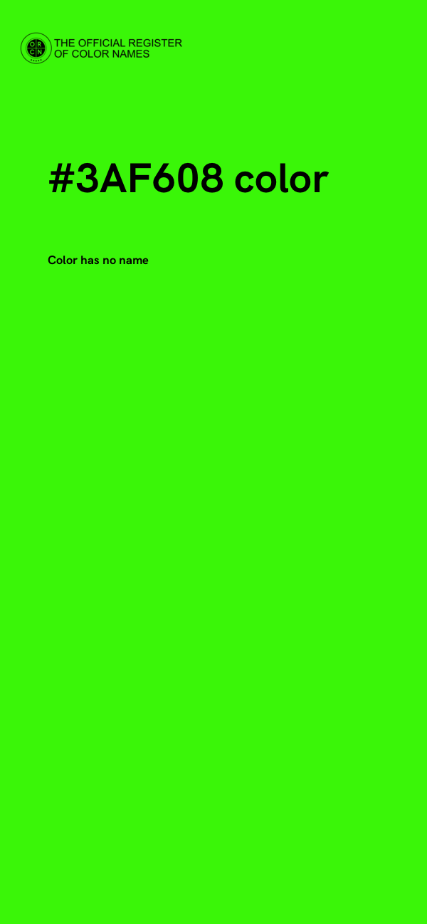 #3AF608 color image